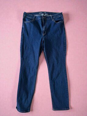 OLD NAVY High rise Straight Medium Wash Jeans Size 16